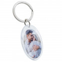 Personalised Acrylic Photo Keyring - Oval