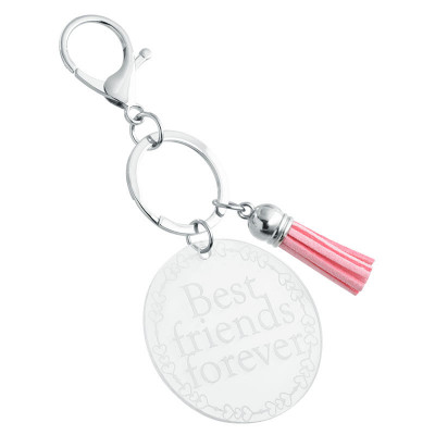 Personalised Acrylic Keyring with Tassel - Cute...