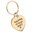 Personalised Luxury Heart Keyring with Photo