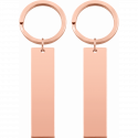 Personalised 2 Engraved Rectangle Keyrings