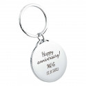 Personalised Luxury Circle Keyring with Dog or Cat Photo