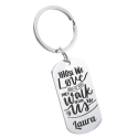 Personalised Memorial Photo Engraved Keyring