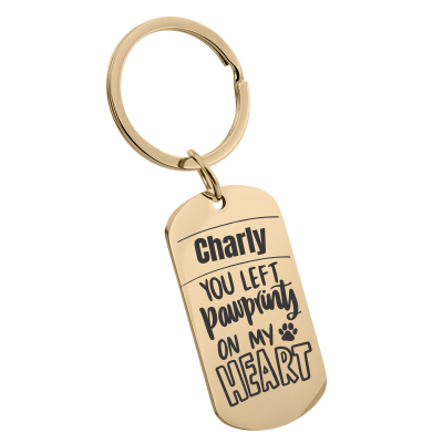 Personalised Pet Memorial Photo Engraved Keyring