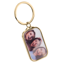Personalised Memorial Luxury Rectangle Keyring with Photo