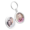 Engraved Circle Locket Keyring for Mum with Children's Names & Date