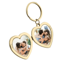 Personalised Couple’s Heart Locket Keyring - Perfect Match
