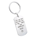 Military Tag Dog Breed and Name Engraved Keyring