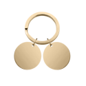 Double Circle Couples Keyring—Customise it with your Photos and Names