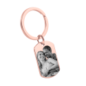 Personalised Dog Tag Photo Keyring – Front Image & Back Inscription